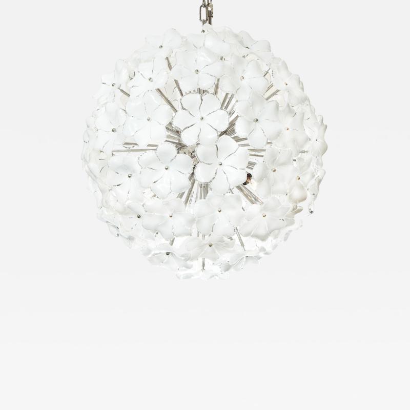  Venfield Elegant Murano Glass Flower Sputnik Style Chandelier
