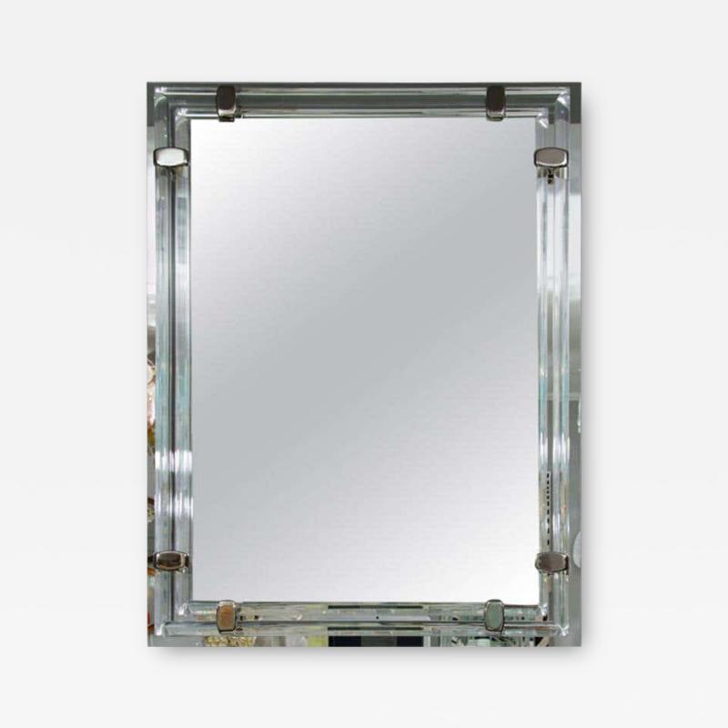  Venfield Glass Rod and Polished Nickel Tubular Mirror