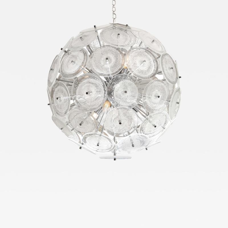  Venfield Pulegoso Glass Disc Sputnik Style Chandelier