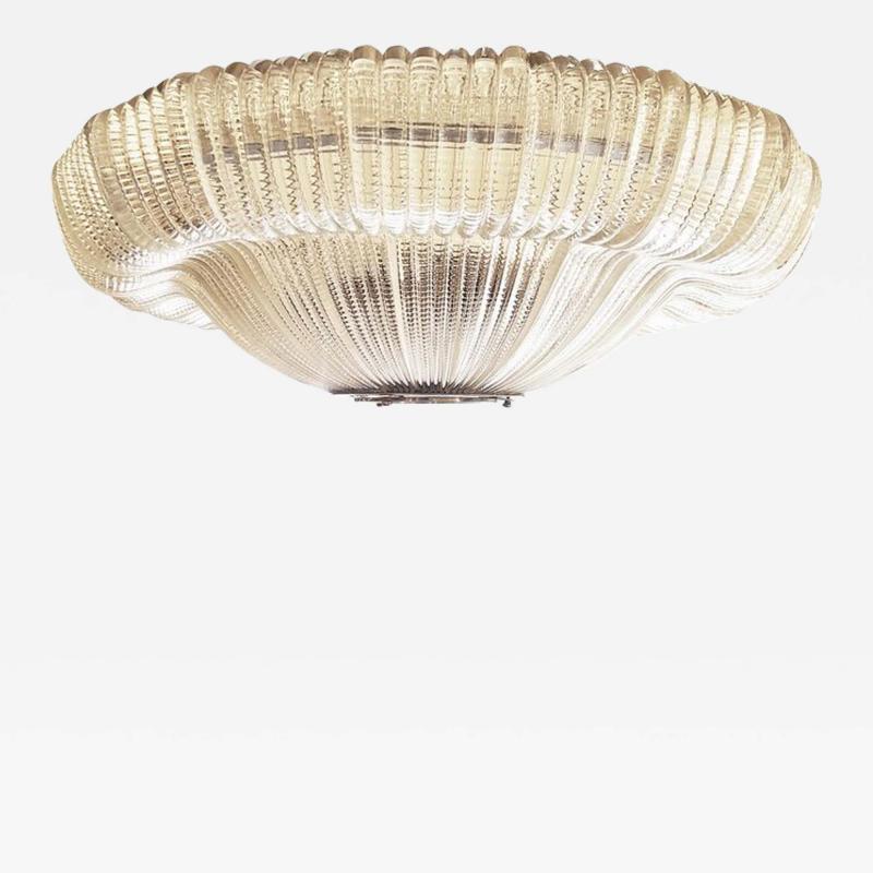  Venini Large Venini Murano Glass Chandelier