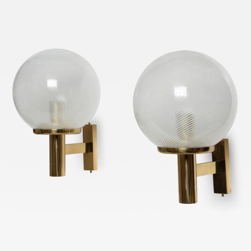  Venini Murano glass sconces by Venini a pair
