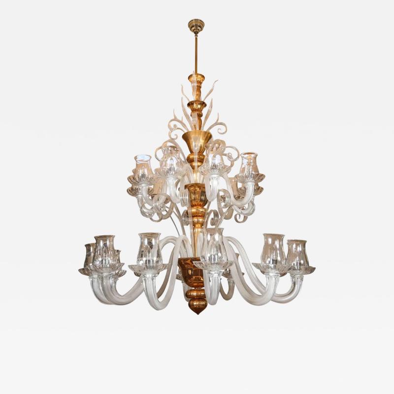  Venini Venini 21 Arm Chandelier