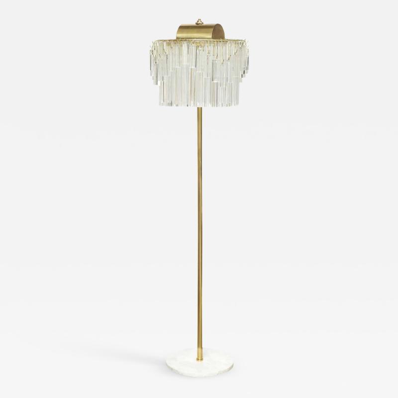  Venini Venini Crystal Prism Floor Lamp