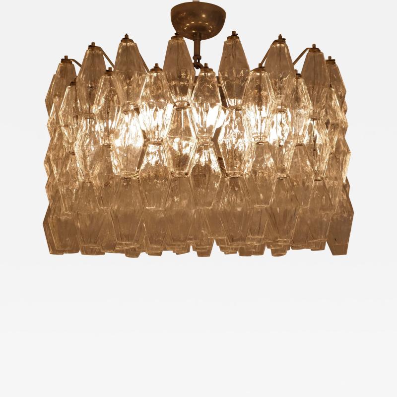  Venini Venini Murano Poliedri chandelier by Carlo Scarpa c1960