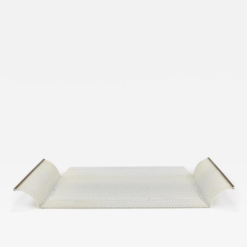  Vereinigte Werkst tten F r Kunst Im Handwerk Vereinigte Werkst tten Rigitulle Brass and Perforated Metal Tray Germany 1970s