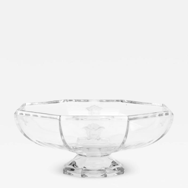  Versace Versace For Rosenthal Medusa Crystal Bowl