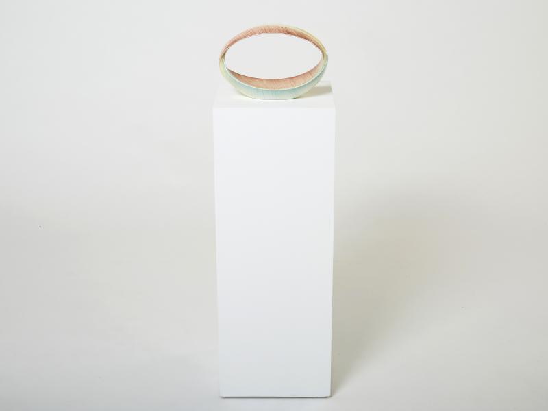 Vibi Italian glazed ceramic bowl centerpiece by ViBi Torino 1960