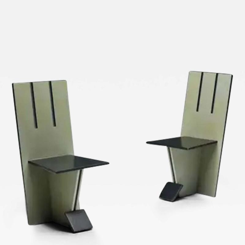  Vilmos Hufzar Dining Chairs in the style of De Stijl Movement Netherlands 1950s