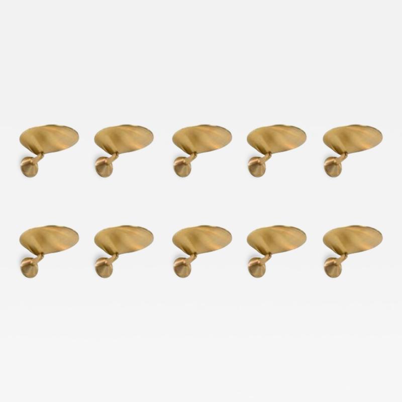  Vincenzo Missanelli Set of 10 Large 20th Century Italian Wall Uplights by Vincenzo Missanelli