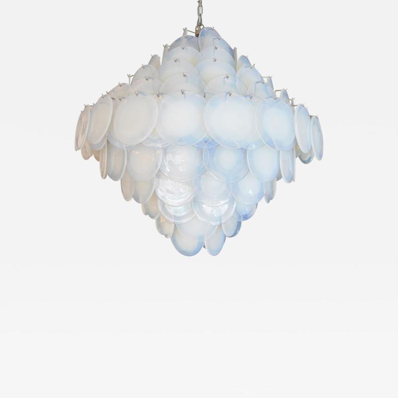  Vistosi 1960S VISTOSI OPALINE COLOUR DISC CHANDELIER