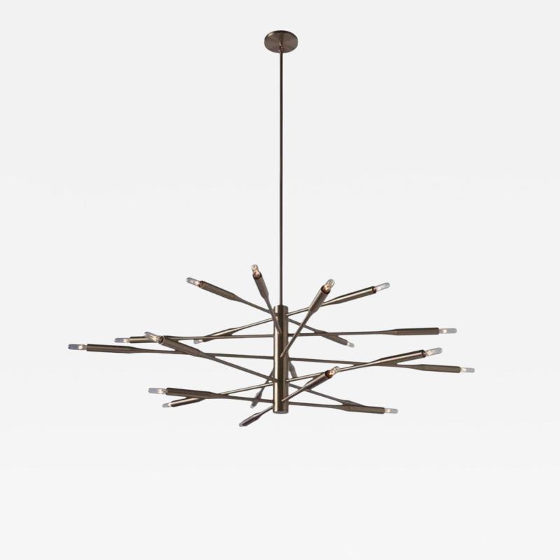  Visual Comfort Company Custom Aurora 20 Light Chandelier by Marian Jamieson Los Angeles