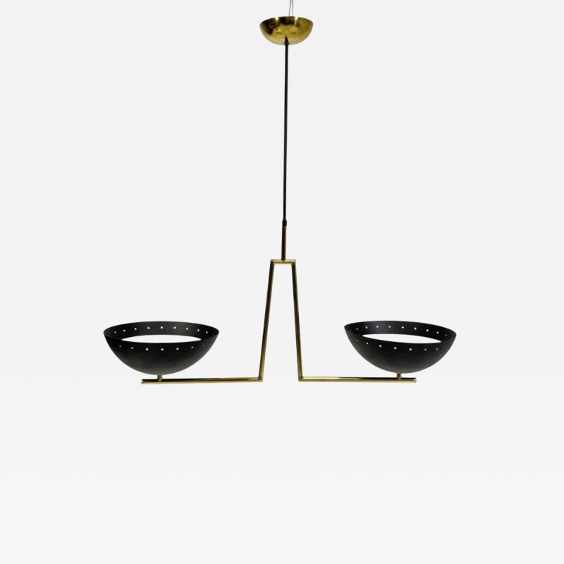  Visual Comfort Company Marian Jamieson Libra Sculptural Chandelier Brass White and Black Finish