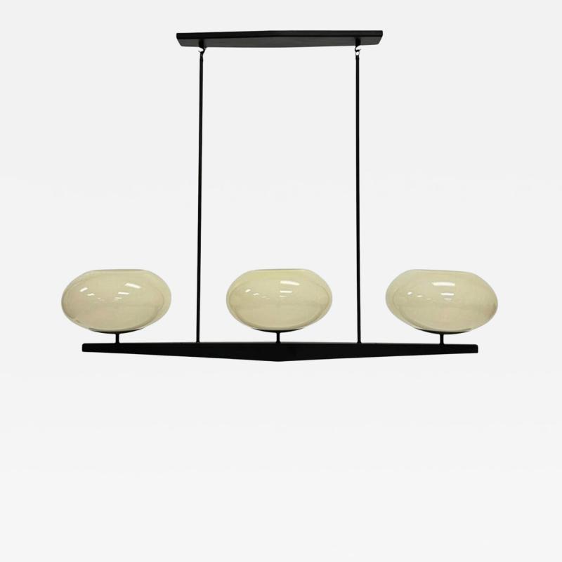  Visual Comfort Company Marian Jamieson Spyglass Chandelier Antique Brass Shell White Glass