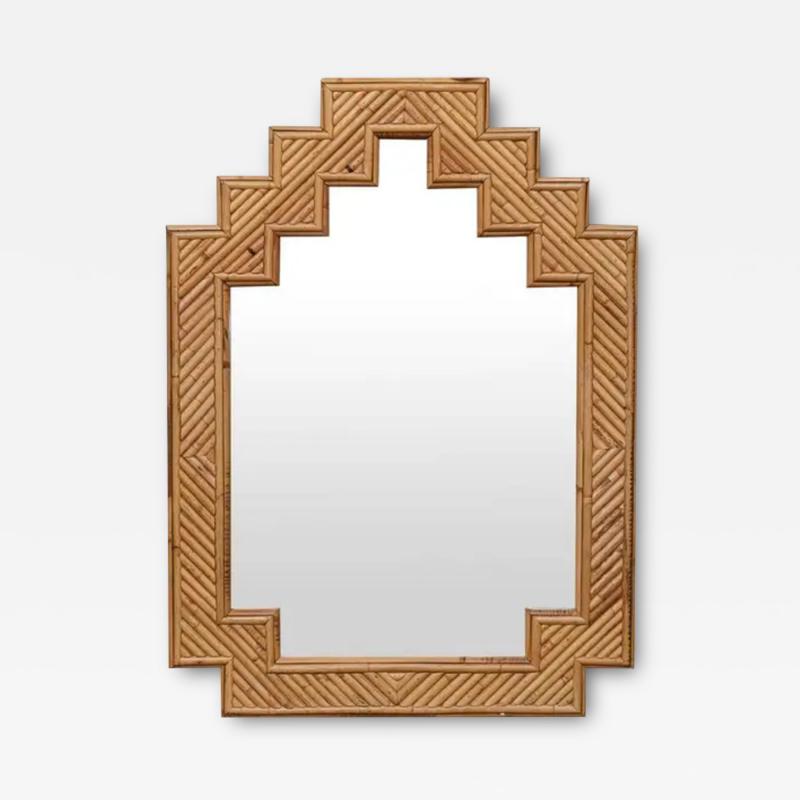  Vivai del Sud Shanghai Style Bamboo Mirror By Vivai Del Sud Italy 1970