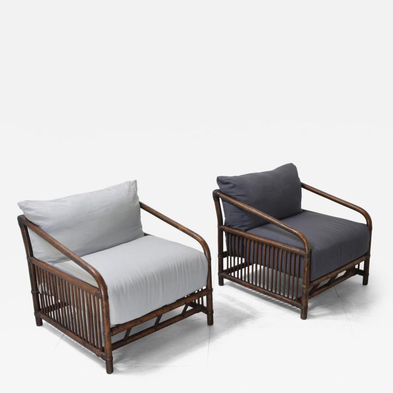  Vivai del Sud Vivai del Sud bamboo rattan armchairs 1960s 