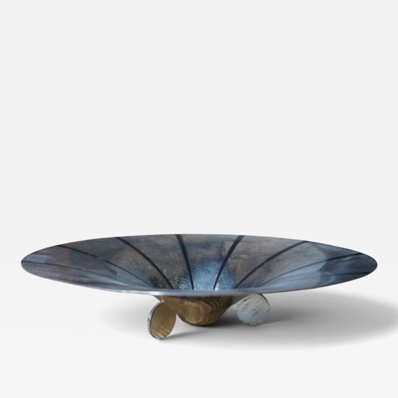  WMF Ikora WMF Ikora sculptural Bauhaus bowl silver plated brass by Paul Haustein 1920