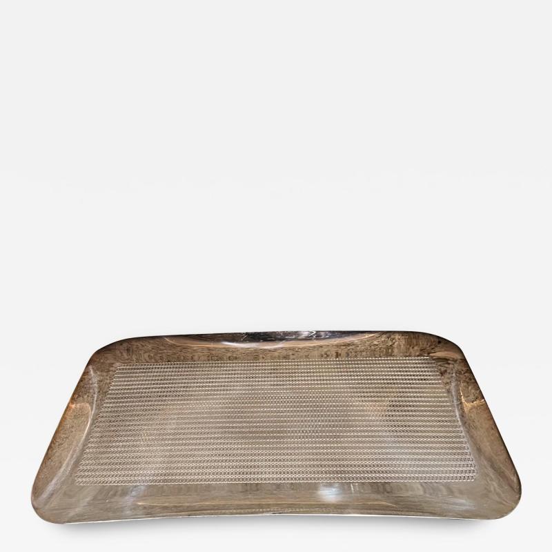  WMF W rttembergische Metallwarenfabrik W M F 1970s WMF S Collection Tray Textured Silver Platter