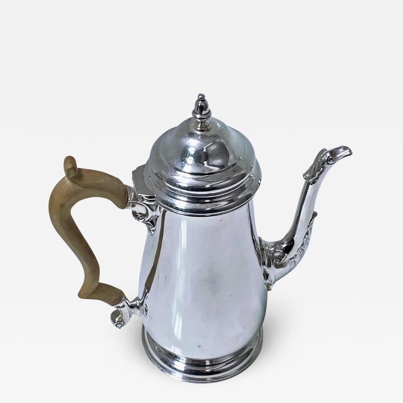  Wakely Wheeler English Georgian style Sterling Silver Coffee Pot London Wakely and Wheeler