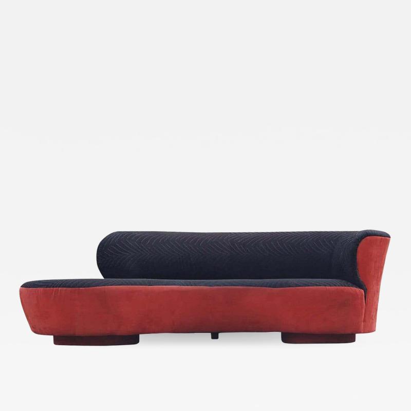  Weiman Mid Century Modern Curved Serpentine Cloud Sofa by Weiman