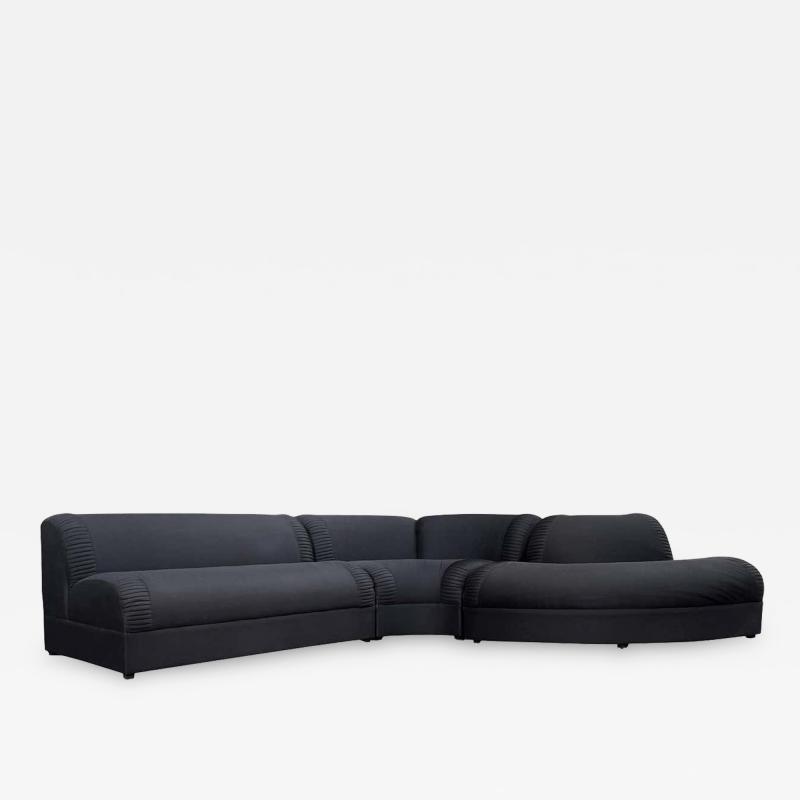  Weiman Mid Century Modern Serpentine Sectional Sofa by Weiman