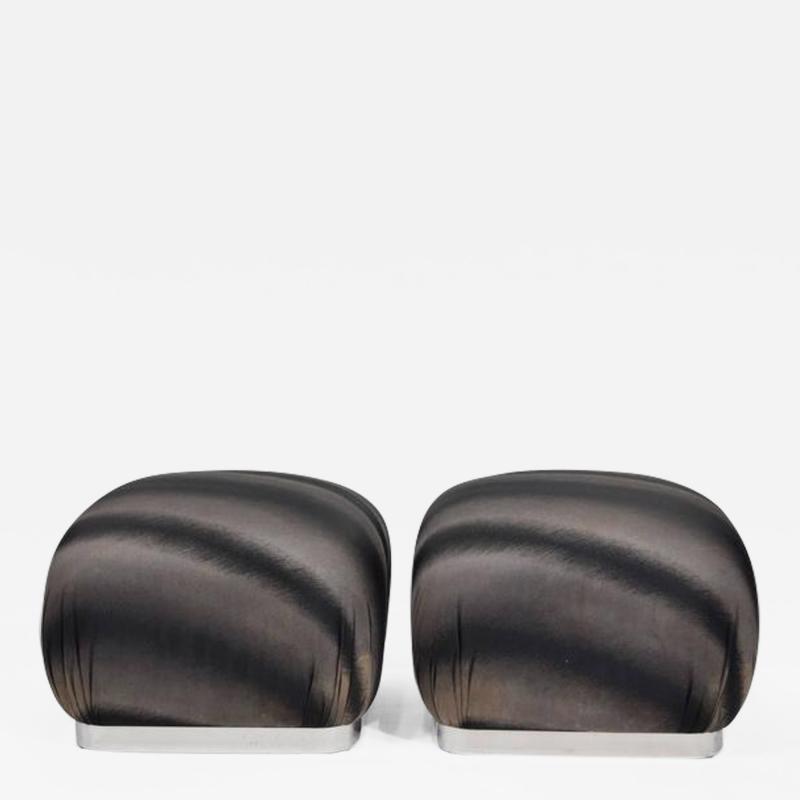  Weiman Pair of Souffle Poufs by Weiman