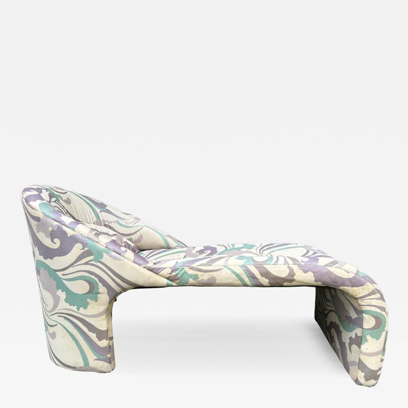  Weiman Preview Furniture Petite Preview 80s Sculptural Modern Chaise Lounge Mid Century