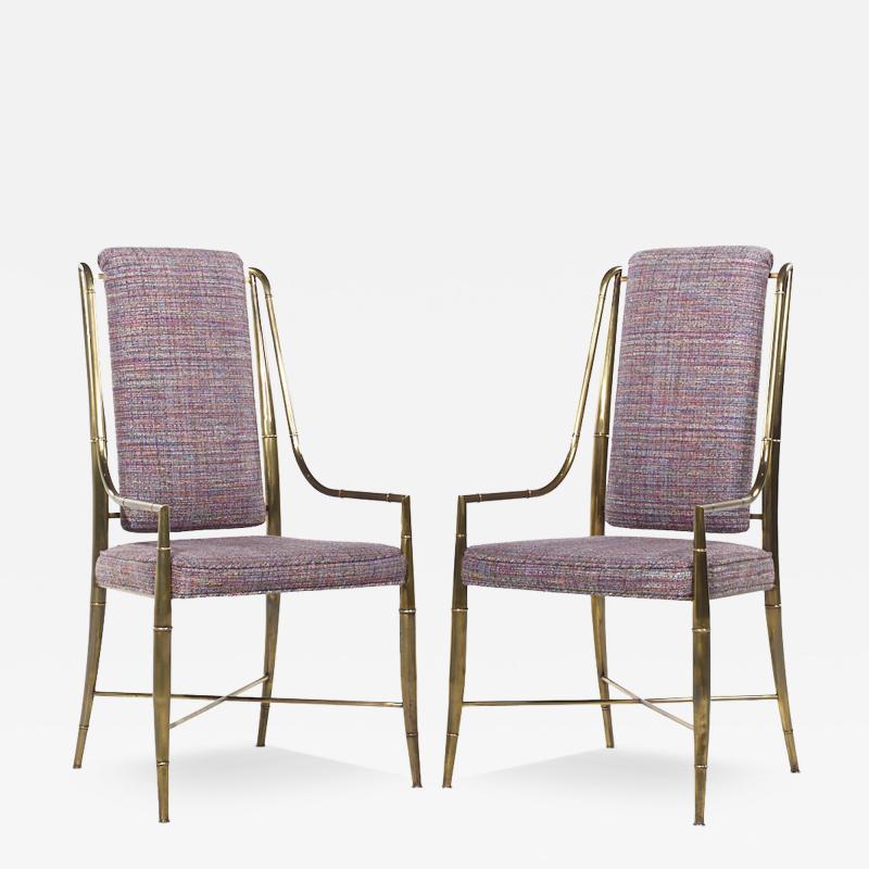  Weiman Warren Lloyd Weiman Warren Lloyd for Mastercraft Imperial Mid Century Dining Chairs Pair