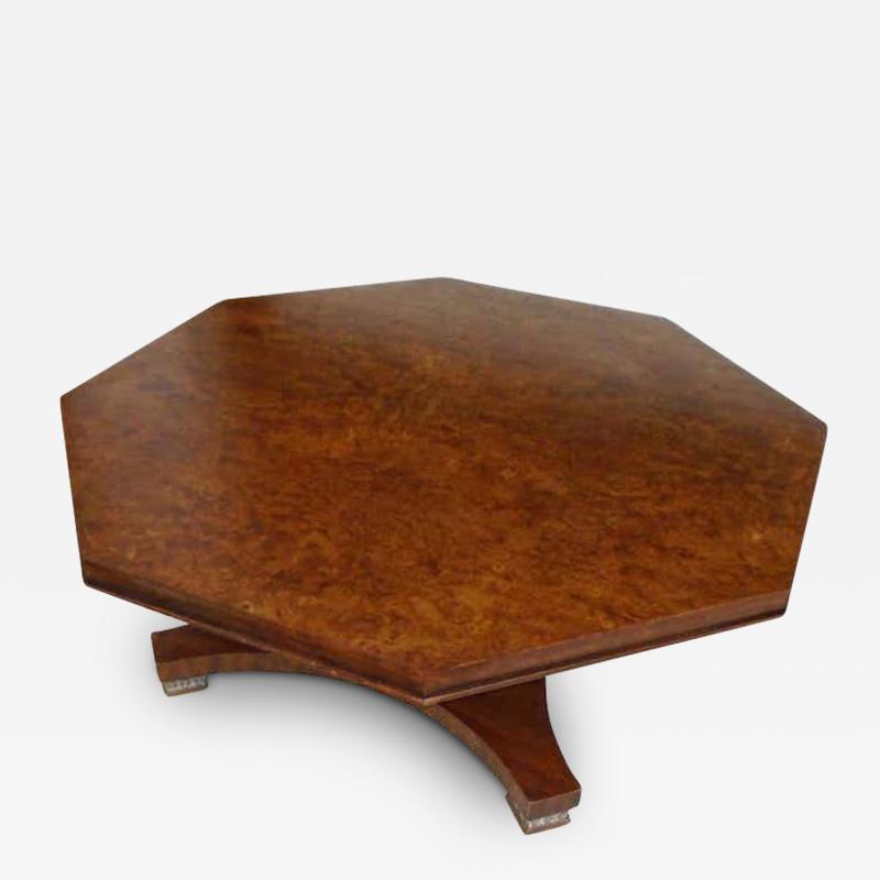  Weiman Weiman Octagon Shaped Coffee Table with Pedestal Base