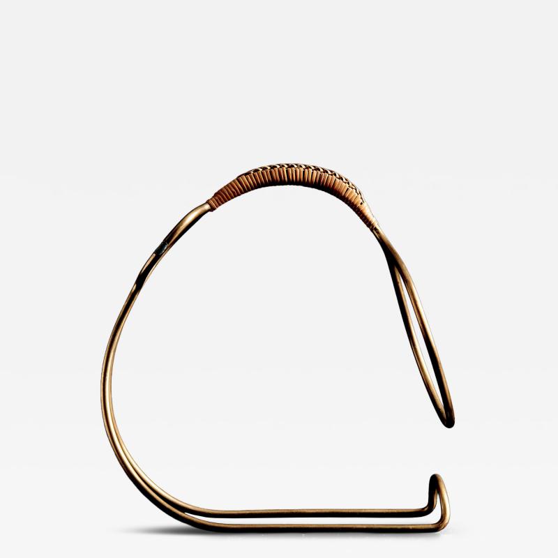  Werkst tte Carl Aub ck Bottle Holder with Cane Wrapped Handle by Werkst tte Carl Aub ck