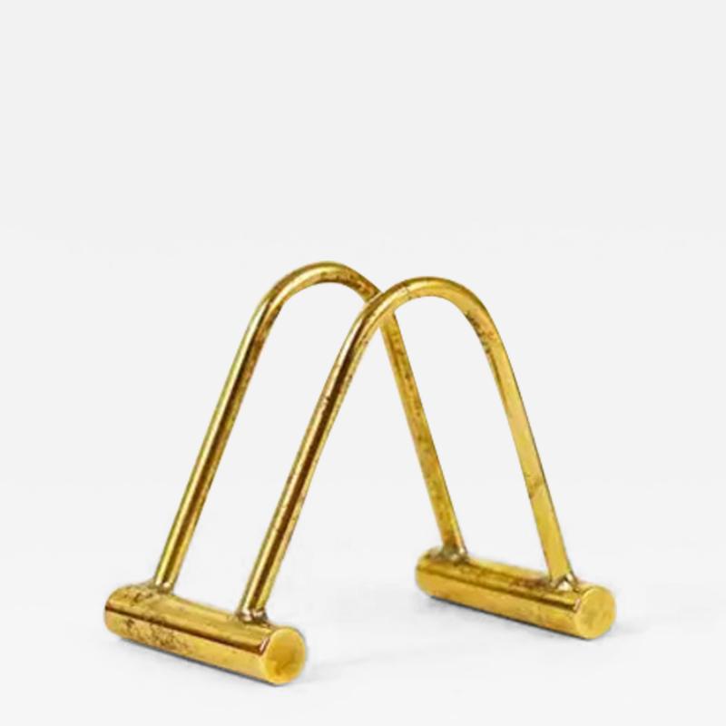  Werkst tte Carl Aub ck Carl Aub ck Up to Three Midcentury Polished Brass Card Holder Austria 1950s