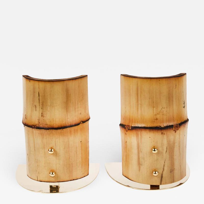  Werkst tte Carl Aub ck Carl Aubock Model 1937 Bamboo Bookends