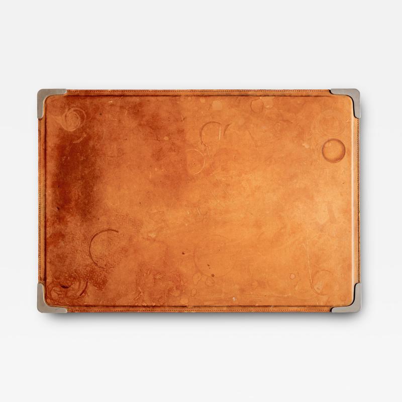  Werkst tte Carl Aub ck Leather Desk Blotter with Metal Corners by Werkst tte Carl Aub ck
