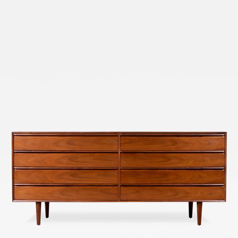  Westnofa Furniture Scandinavian Modern Walnut 8 Drawer Dresser by Westnofa