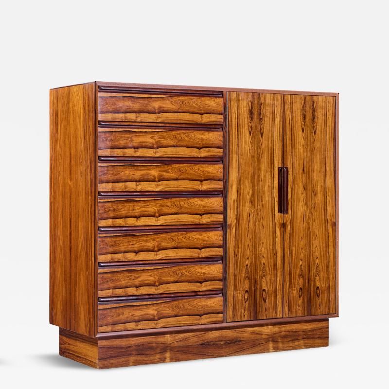  Westnofa Furniture Westnofa Mid Century Norwegian Rosewood Gentlemans Chest Dresser