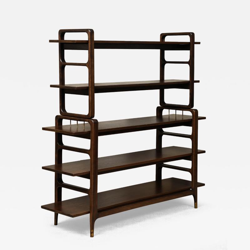  White Furniture Company Two part Adjustable Mahogany Bookcase