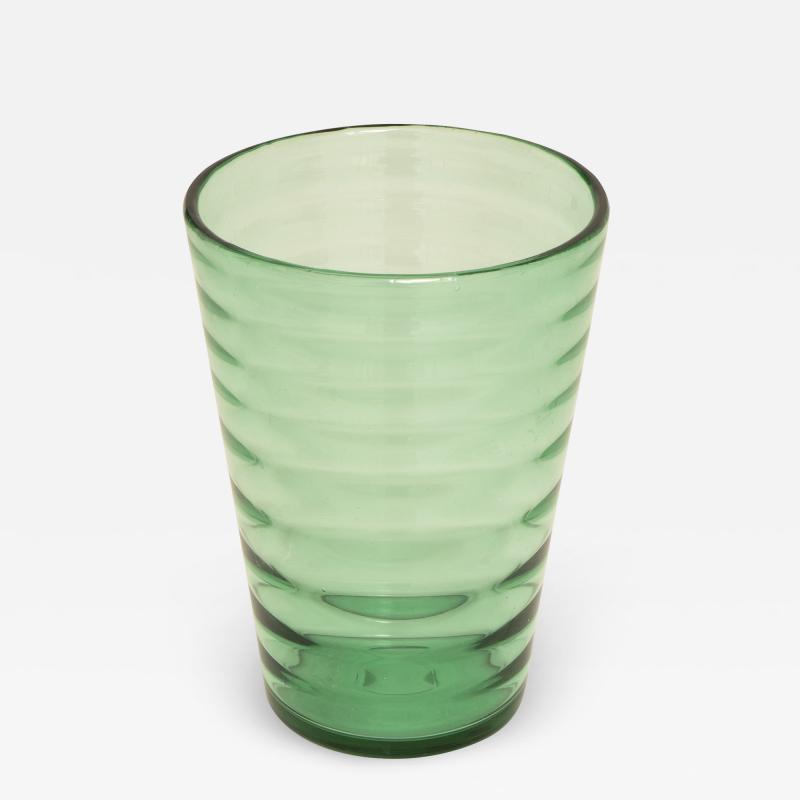  Whitefriars 1960s tall green Whitefriars vase