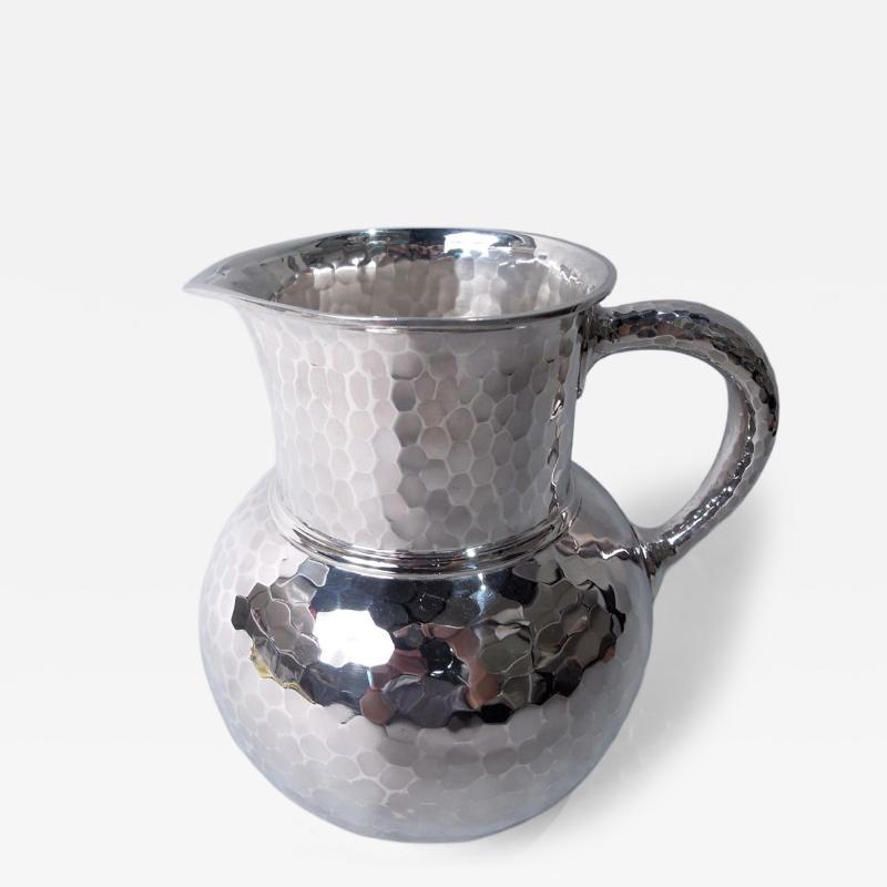  Whiting Manufacturing Co Antique Whiting Japonesque Craftsman Hand Hammered Water Pitcher