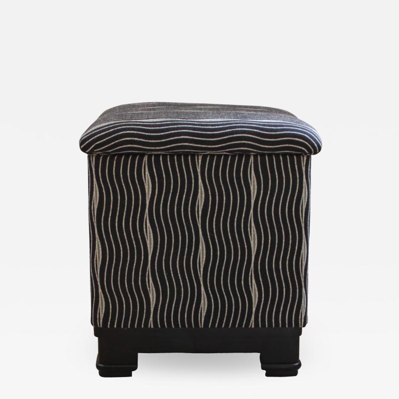  Wiener Werkst tte Art Deco Stool with Fold Up Seat France circa 1930