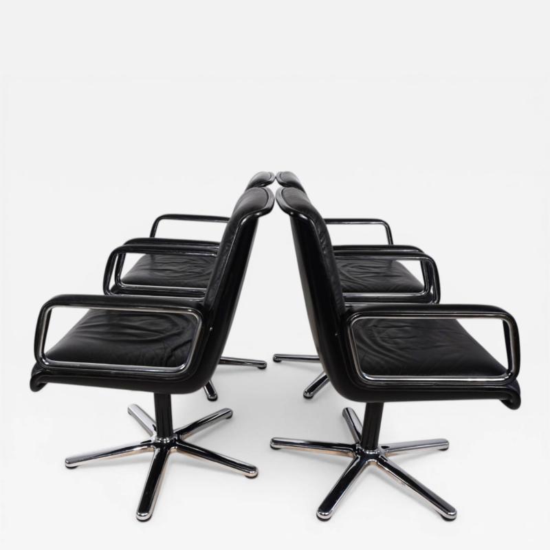  Wilkhahn Set of 4 Wilkhahn Delta swivel chairs by Delta Design 1970