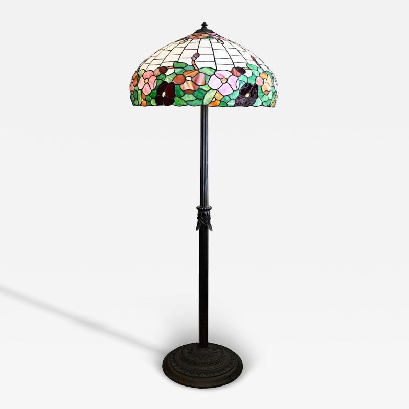  Wilkinson Co Wilkinson Leaded Poppy Floor Lamp Circa 1909 1915