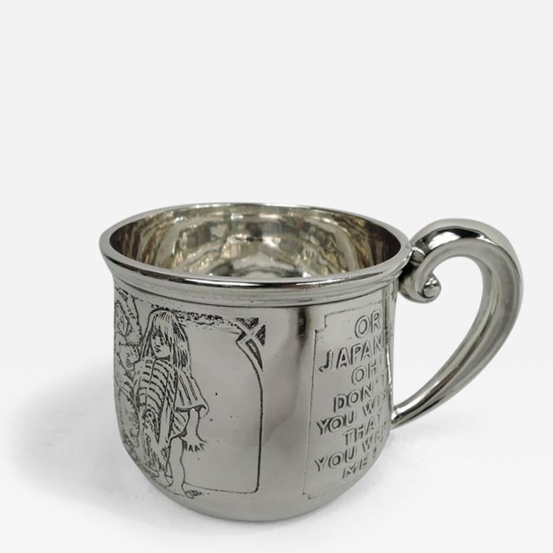  William B Kerr Co Kerr Sterling Silver Baby Cup Rich in Turn of the Century Assumptions