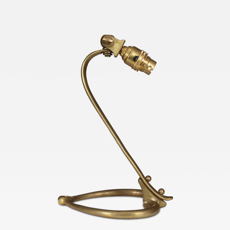  William Benson W A S Benson Co W A S Benson An Arts Crafts Brass Table Lamp with Heart Shaped Base