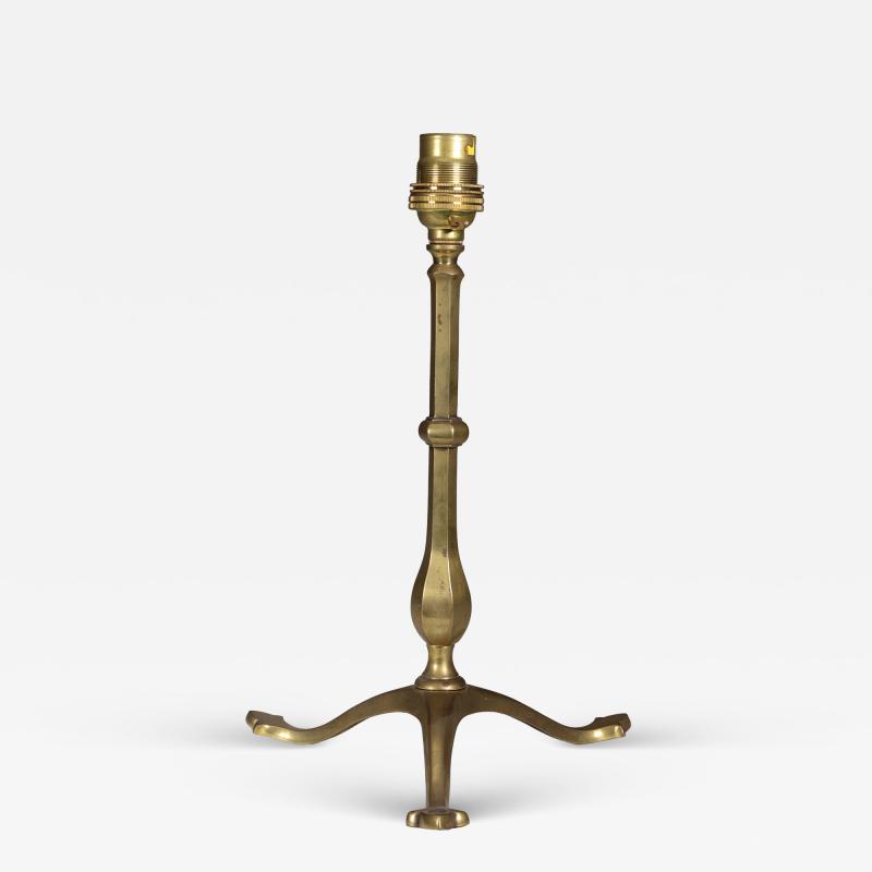  William Benson W A S Benson Co W A S Benson An Arts Crafts Brass Three Leg Table Lamp