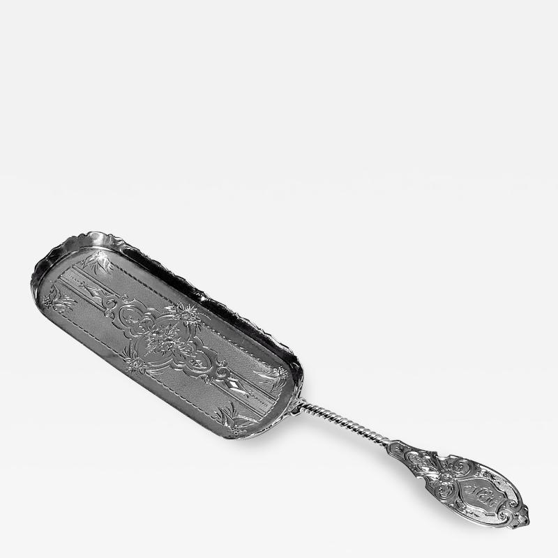  William Gale Son William Gale American Sterling Silver Crumb Scoop Slice C 1860