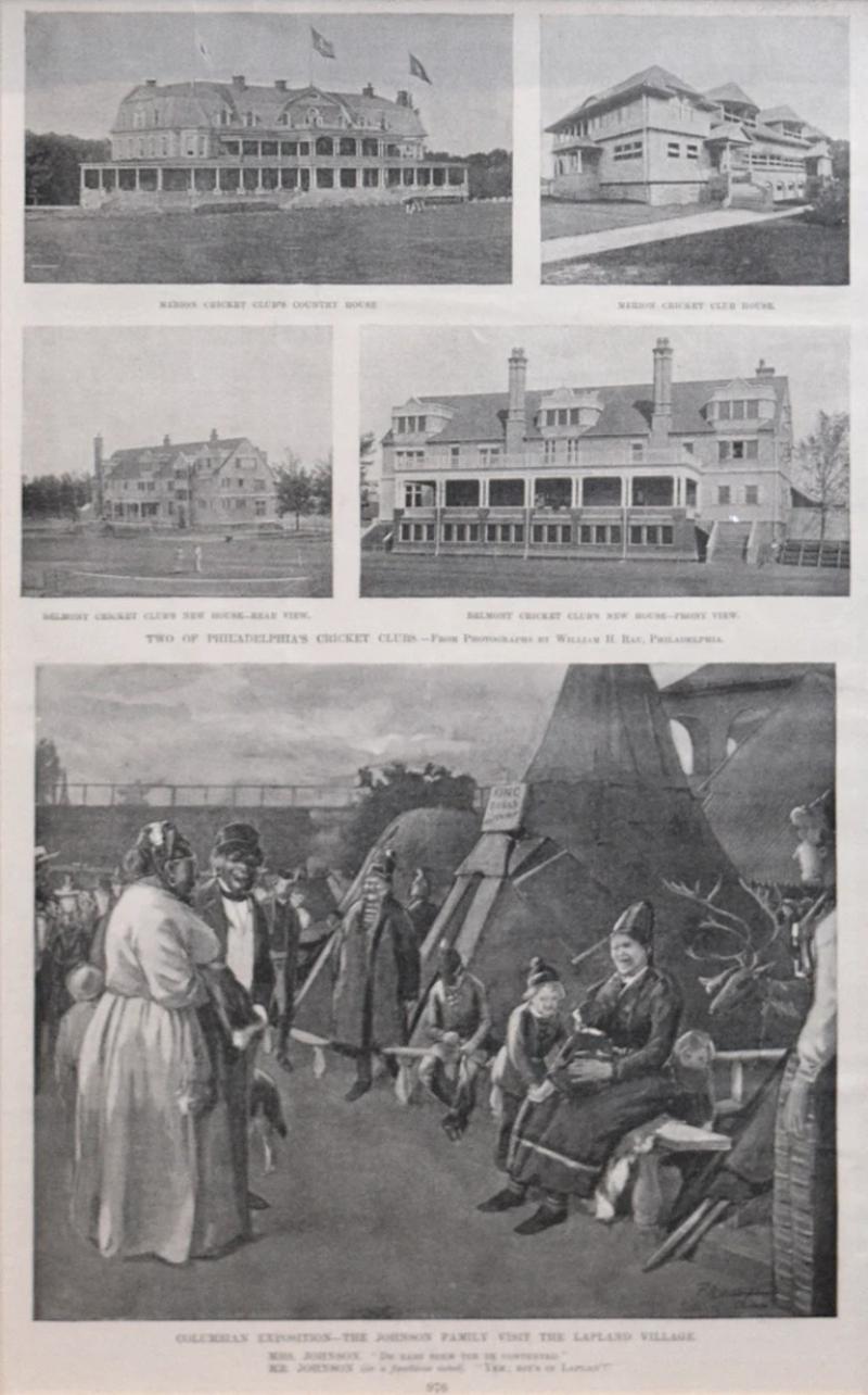  William H Rau TWO OF PHILADELPHIAS CRICKET CLUBS MERION CRICKET CLUB AND BELMONT