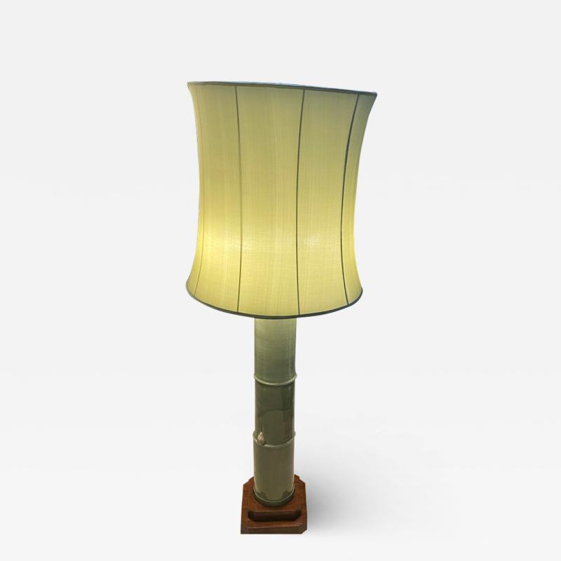  William Haines Inc RARE AND IMPORTANT CERAMIC BAMBOO FLOOR LAMP BY WILLIAM HAINES