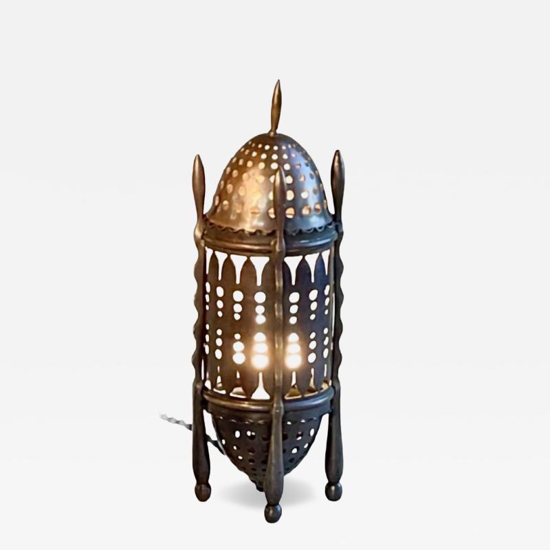  Winkelman Van der Bijl Amsterdam School of Design Metal Cut Out Table Lamp Winkelman Van der Bijl