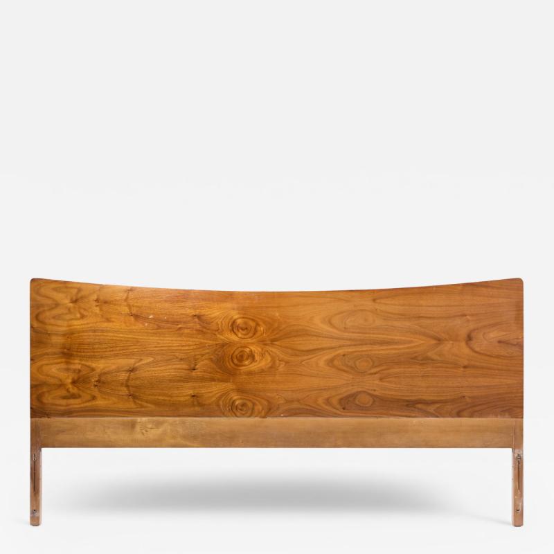  Young Manufacturing Company Young Manufacturing Mid Century Walnut King Headboard