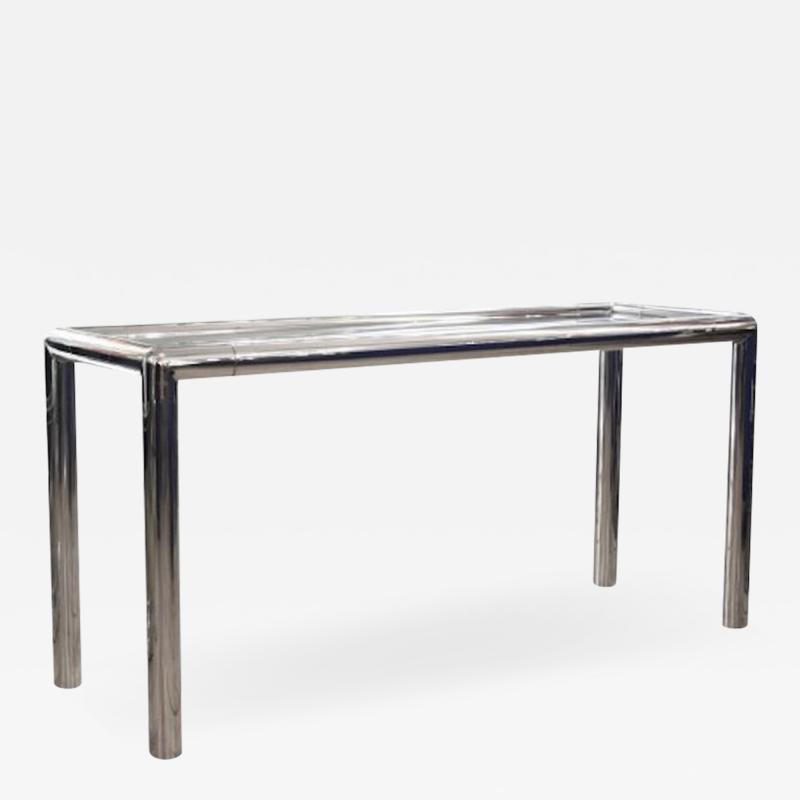  Zanotta 1970S CHROME CONSOLE TABLE