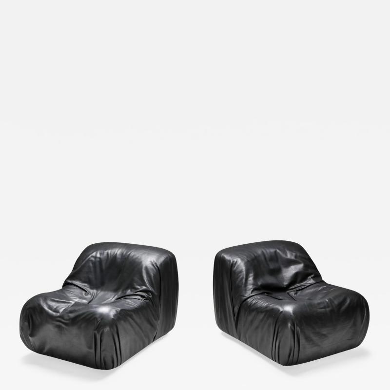  de Sede De Sede DS 41 Lounge Chair in High Quality Black Leather 1970s